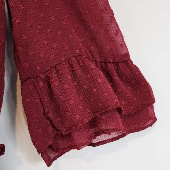 Zara Boho Floral Embroidery Chiffon Dress Sz. Medium - Picture 7 of 11